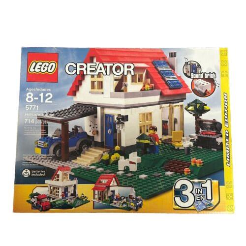Lego Creator 5771 Hillside House 3-in-1 Cabin Villa Car Dog Sound Brick