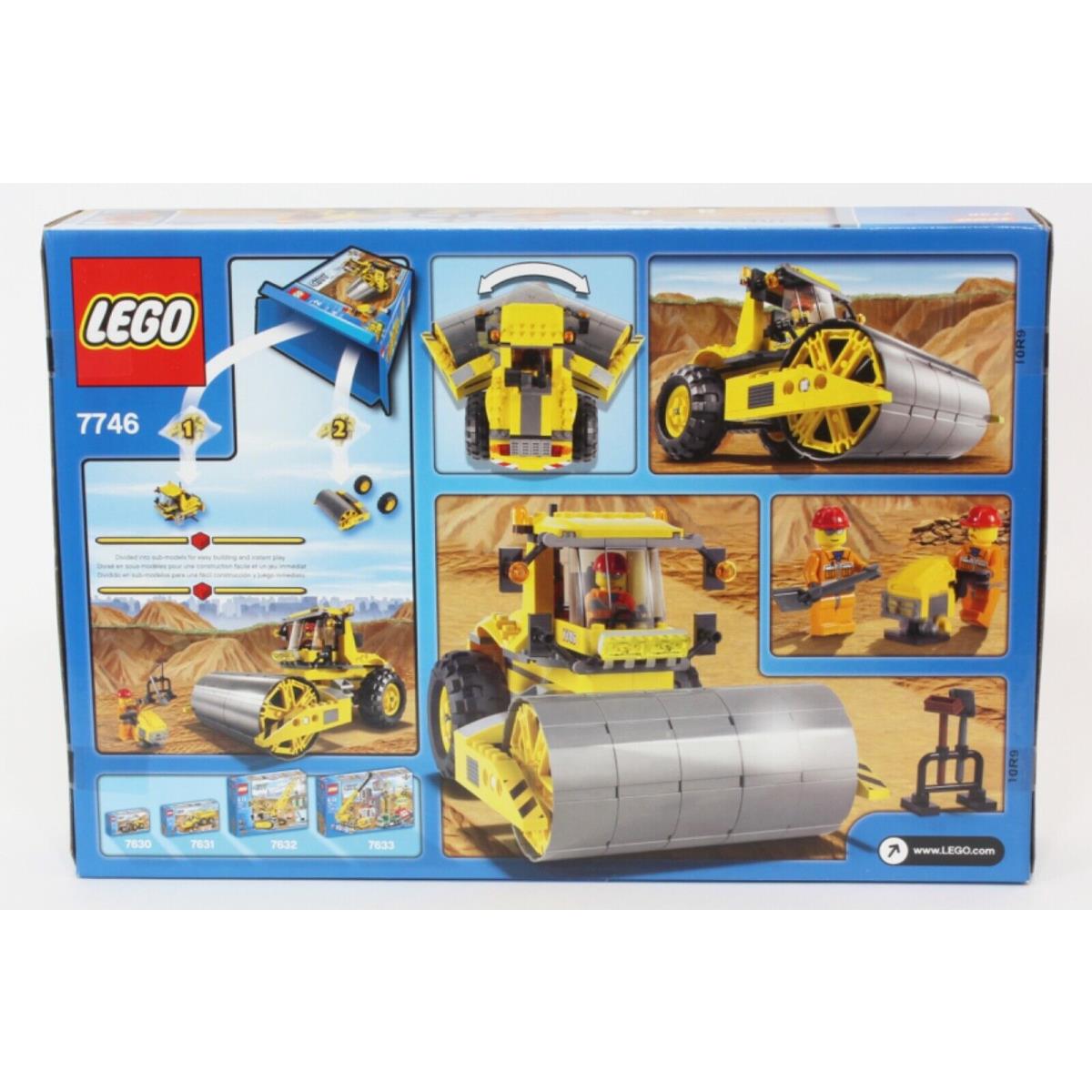 Lego City Single-drum Roller Set 7746 Construction Worker Hard Hat Minifigs