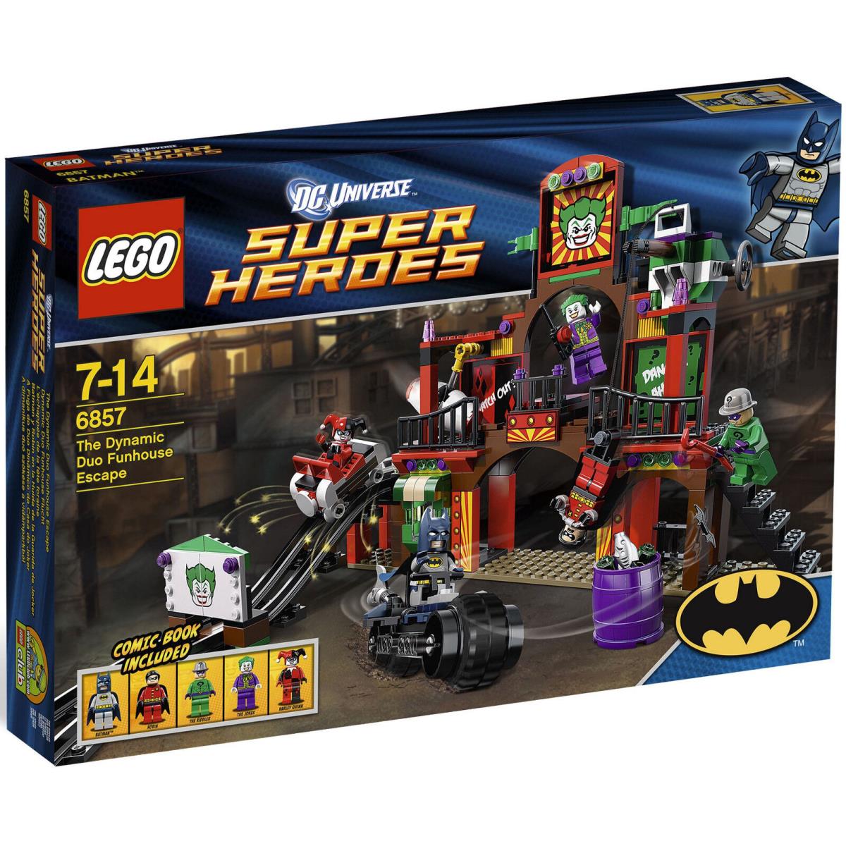 Lego Super Heroes Set 6857 Dynamic Duo Funhouse Complete 5 Minifigs