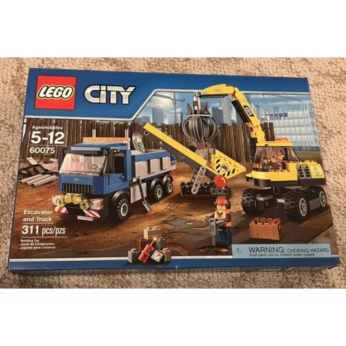 Boxed 15 X 10 Lego 60075 Excavator Truck Set 311 Pcs Misb Mib