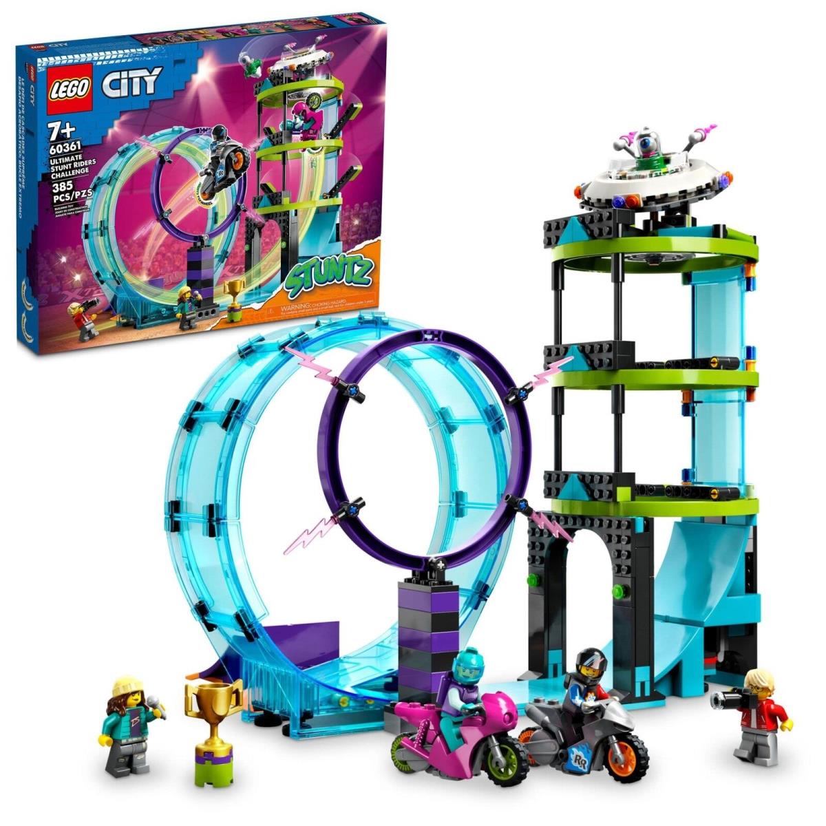 Lego City Stuntz Ultimate Stunt Riders Challenge 60361 3in1 Stunts For 1 or 2