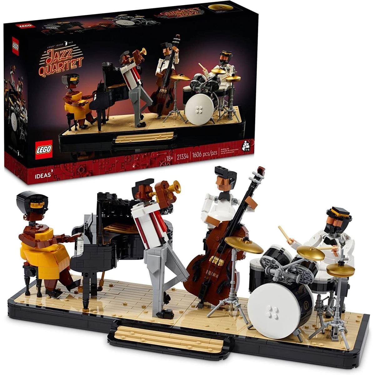 Lego Ideas Jazz Quartet 21334 Building Kit 1 606 Pieces Music Band Concert Gift