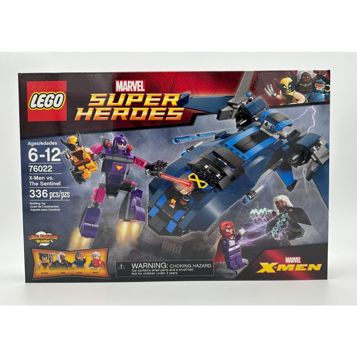 Lego Marvel X-men Vs. Sentinel 76022 Magneto Cyclops Wolverine Storm Retired