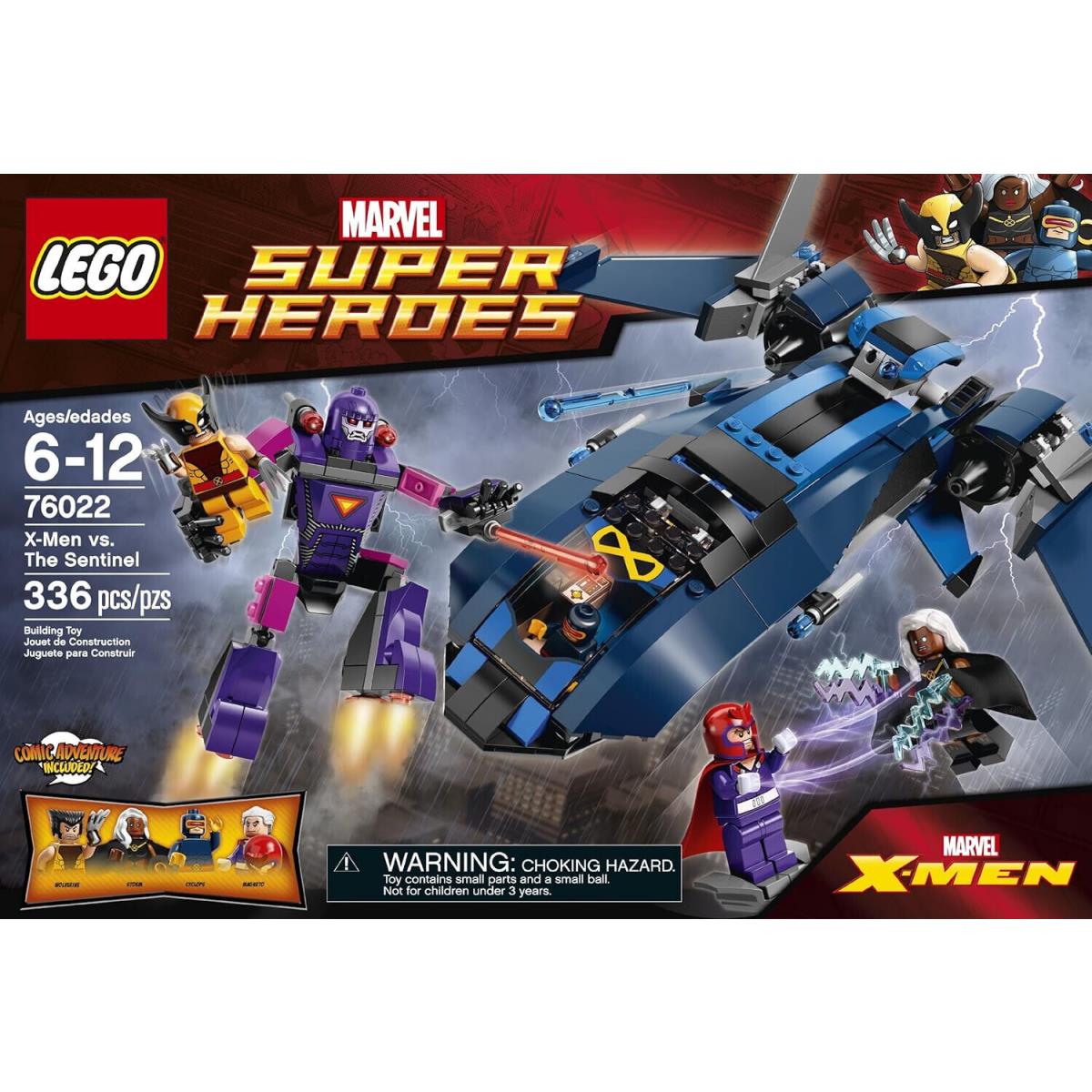 Lego X-men Vs. The Sentinel 76022 Super Heroes Minifigure Building Set