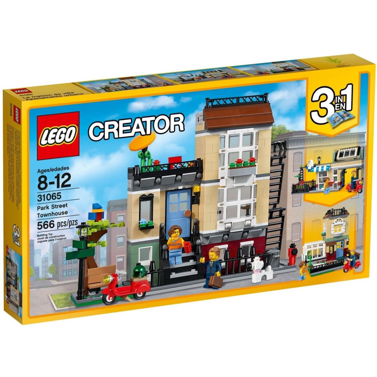 Lego Creator 31065 Park Street Townhouse Retired Building Set - Red