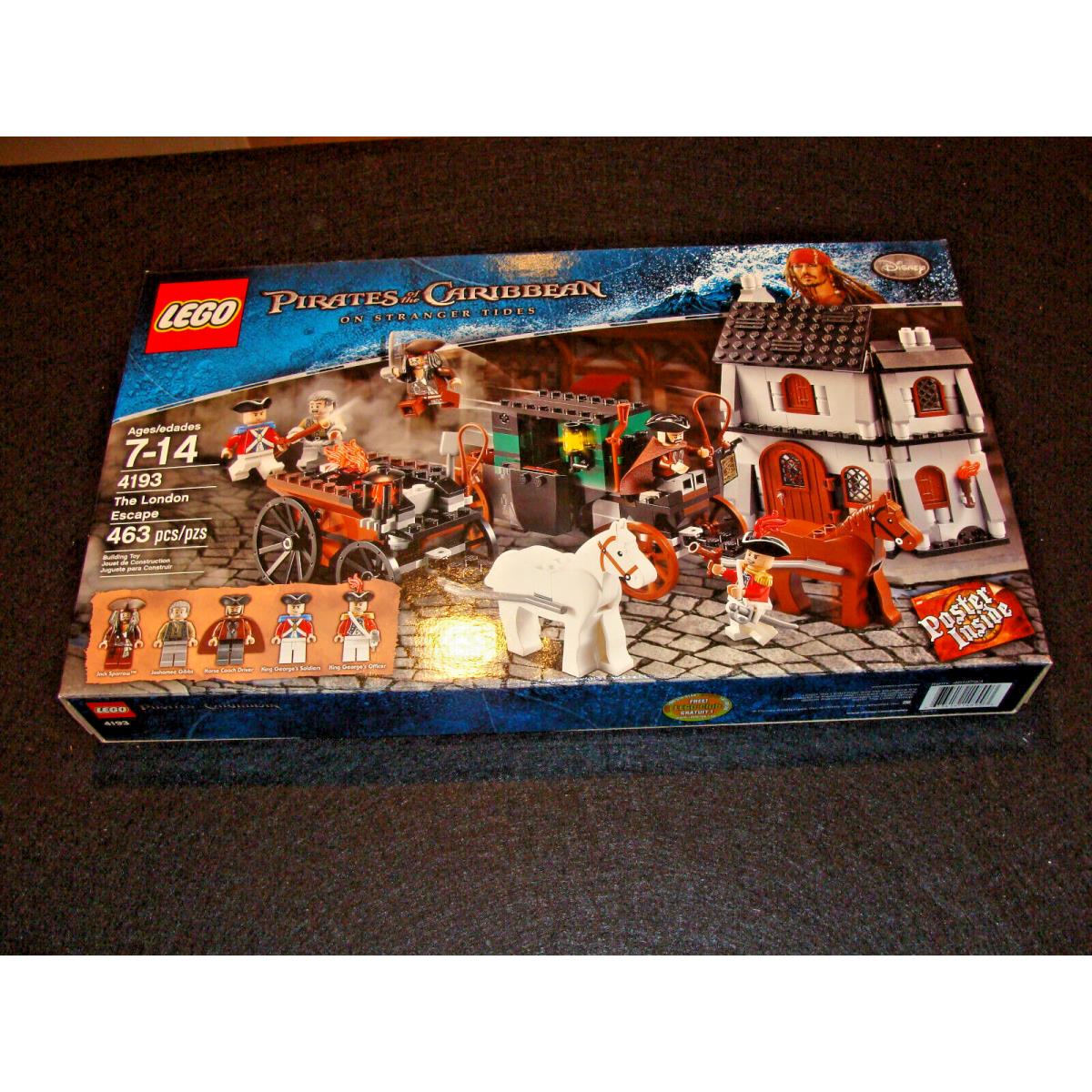 Lego 4193 Pirates OF The Caribbean The Londond Escape Nice Box