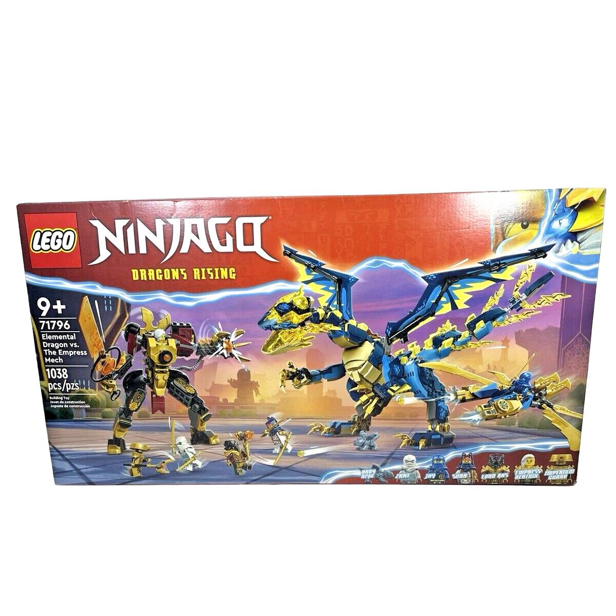 Lego Ninjago Elemental Dragon Vs. The Empress Mech 71796 1038 pc