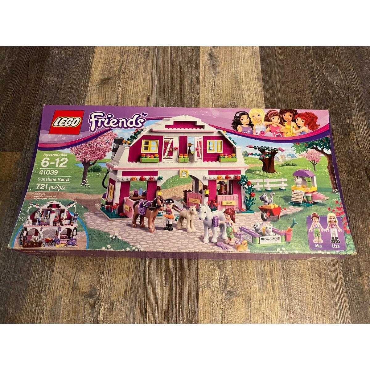 Lego Friends 41039 Sunshine Ranch Retired Horse Pony Stable Barn