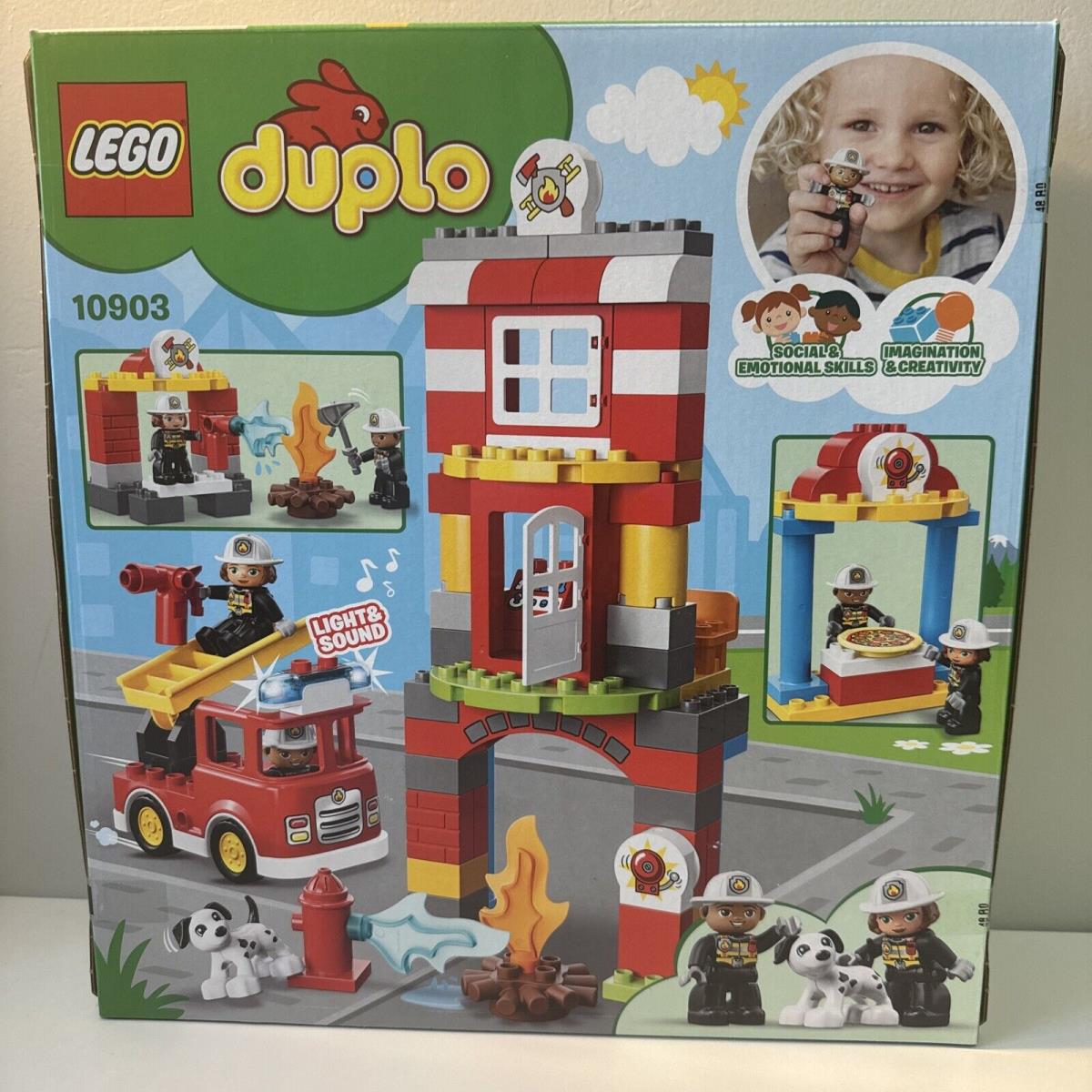 Lego Duplo Fire Station Set 10903 Building Blocks 76 Pcs Retired Set