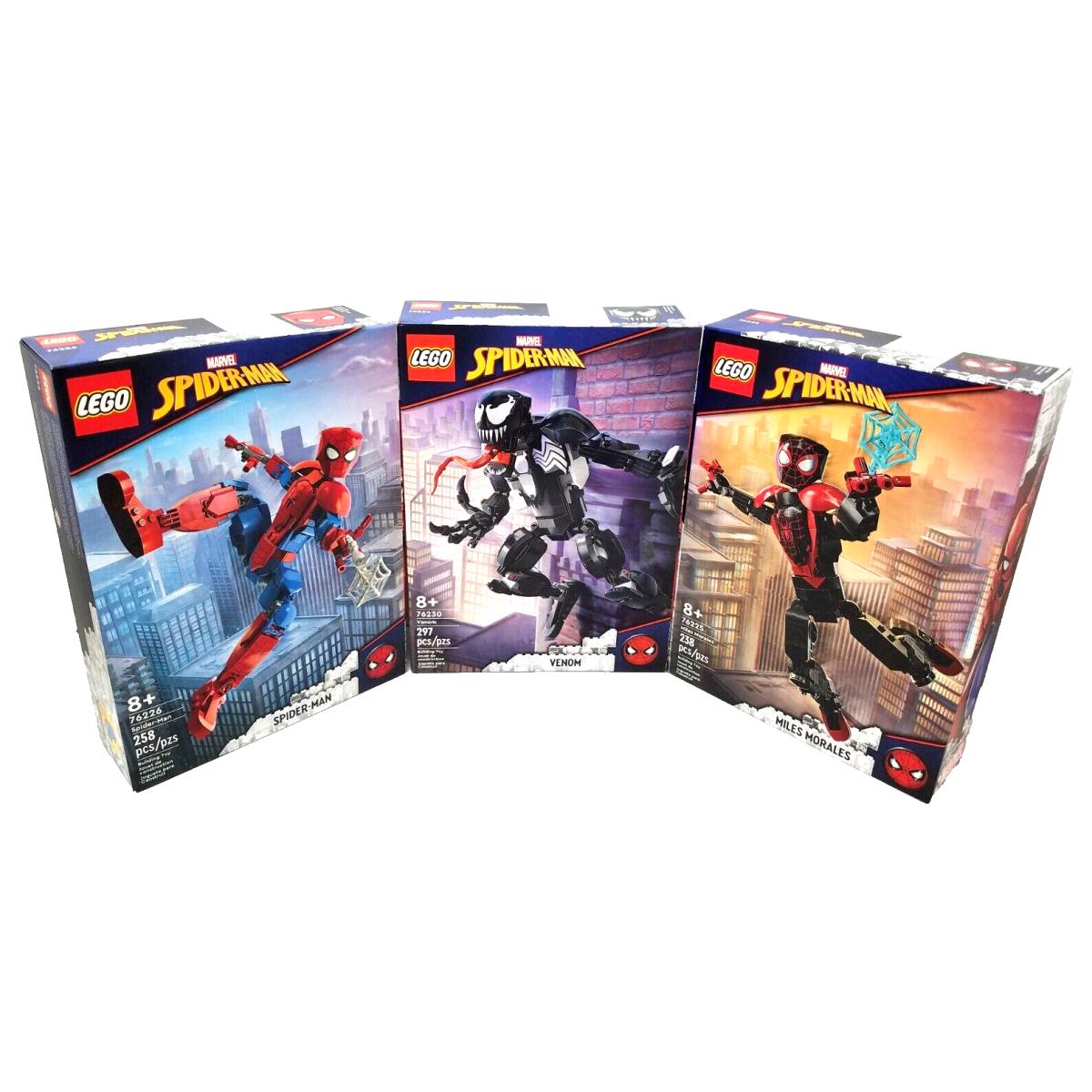 Lego Marvel Super Heroes: 76230 Venom 76226 Spider-man 76225 Miles Morales Set