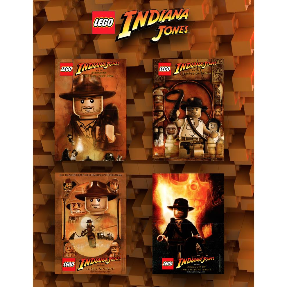 Lego Indiana Jones Complete Adventures Promo Poster Legoland Exclusive Set