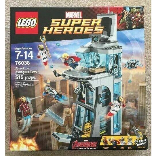 Lego Super Heroes Attack ON Avengers Tower Set 76038