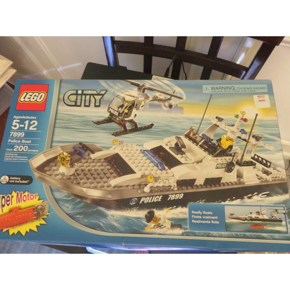 Lego City Police Boat Set 7899 - and Complete with Super Motor