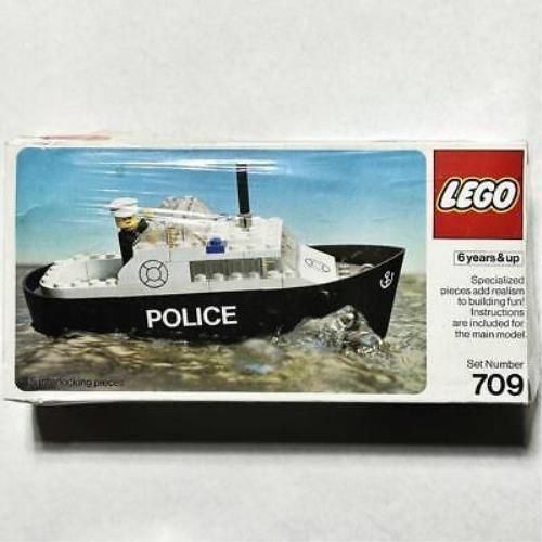 Lego Rare Legoland 709 Vintage Police Boat Plastic From 1978