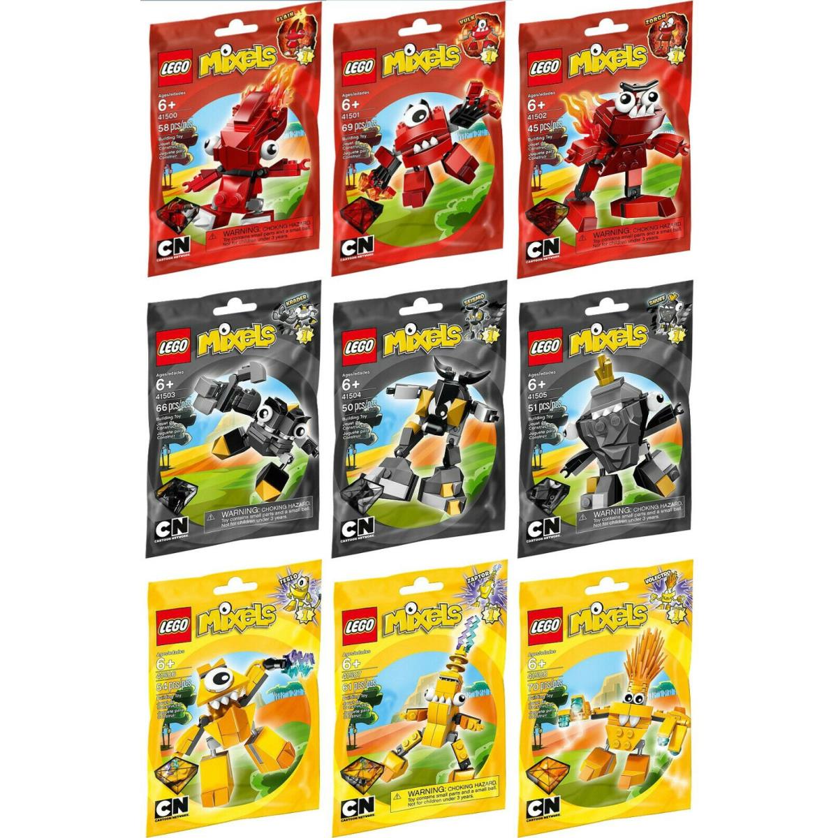 Lego Mixels Series 1 Complete Set of 9