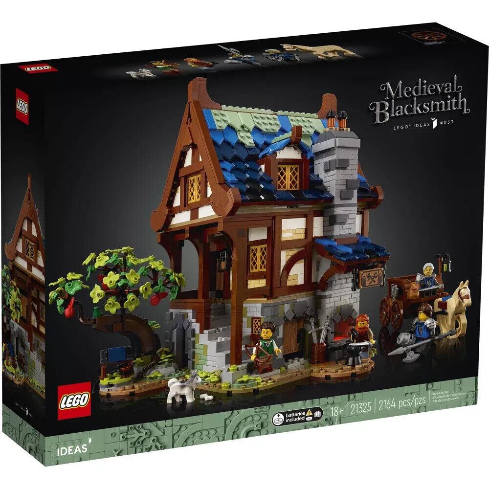 Lego Ideas 21325 Medieval Blacksmith 2164 Pieces - Black