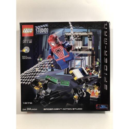 2002 Lego Studios Spider-man Action Studio Set 1376 Box Nice