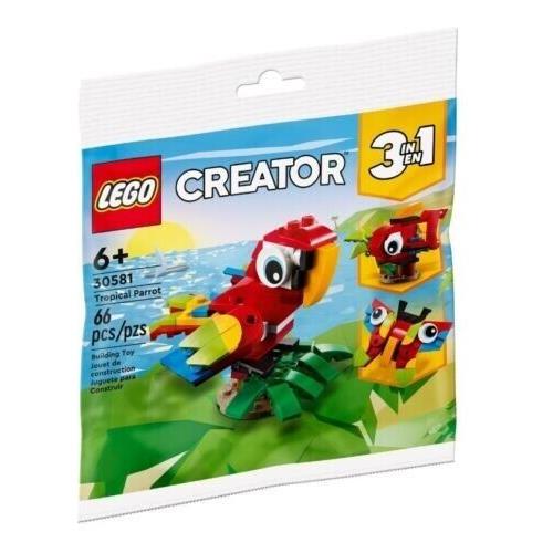 Lego Creator 3 IN 1: 30581 Tropical Parrot IN Polybag