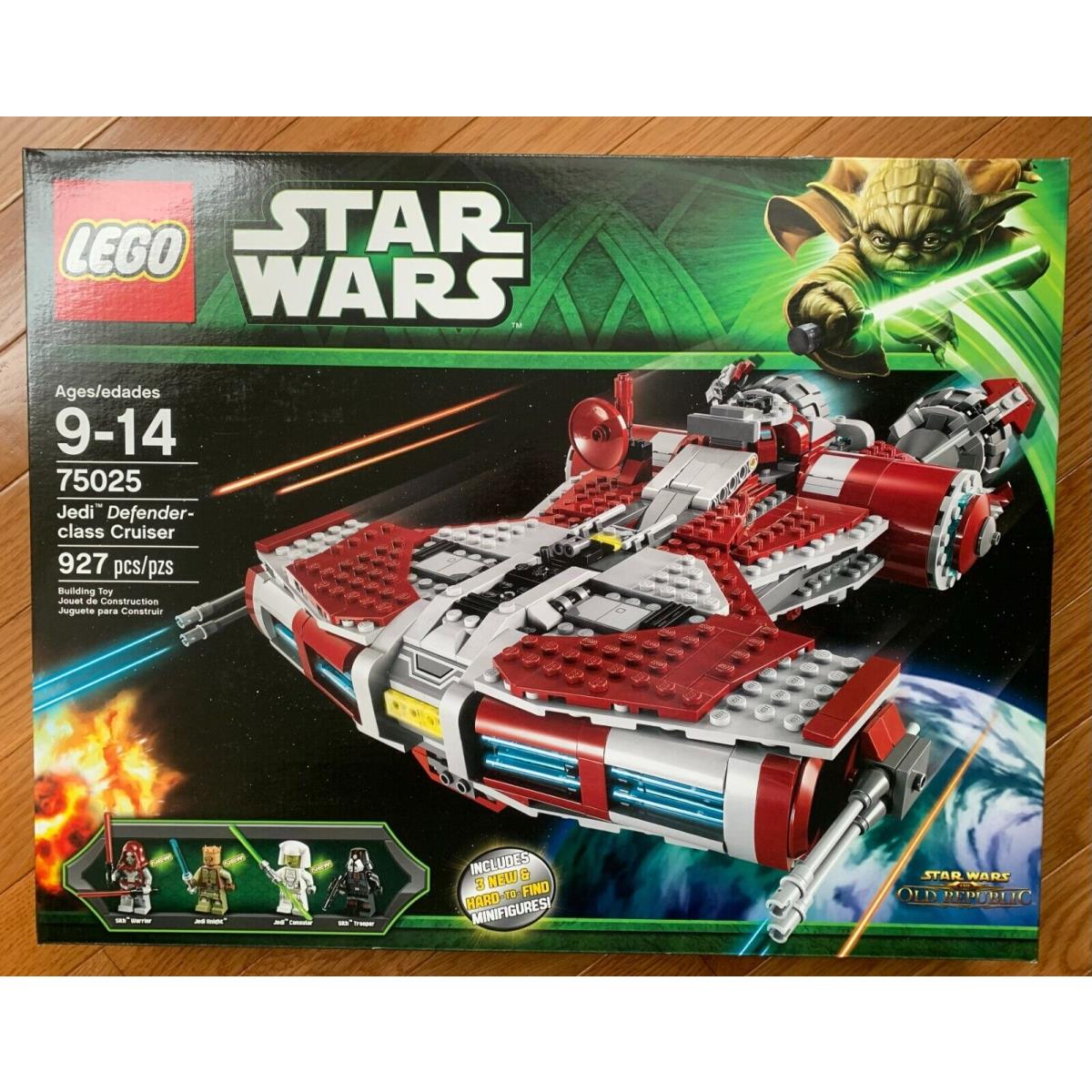 Lego 75025 Star Wars Jedi Defender Class Cruiser Retired Hard to Find Set