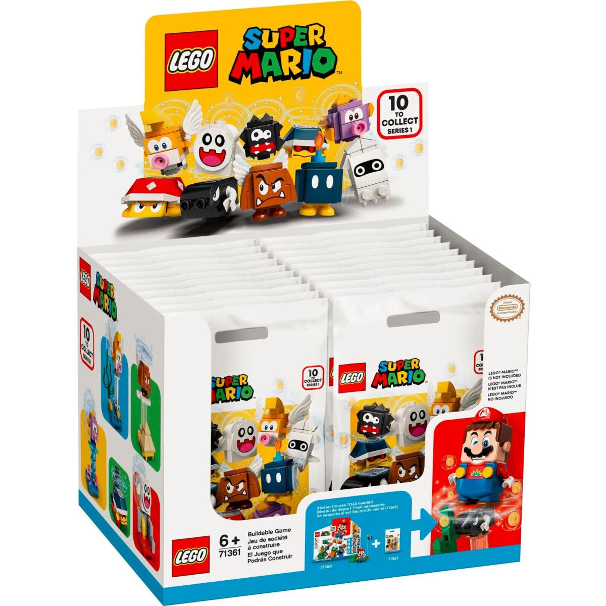 Lego 71361 Series 1 Super Mario Character Case Box of 20 Packs Nintendo