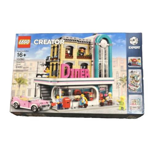 Lego Creator Expert 10260 Downtown Diner Retired 2480 Pieces
