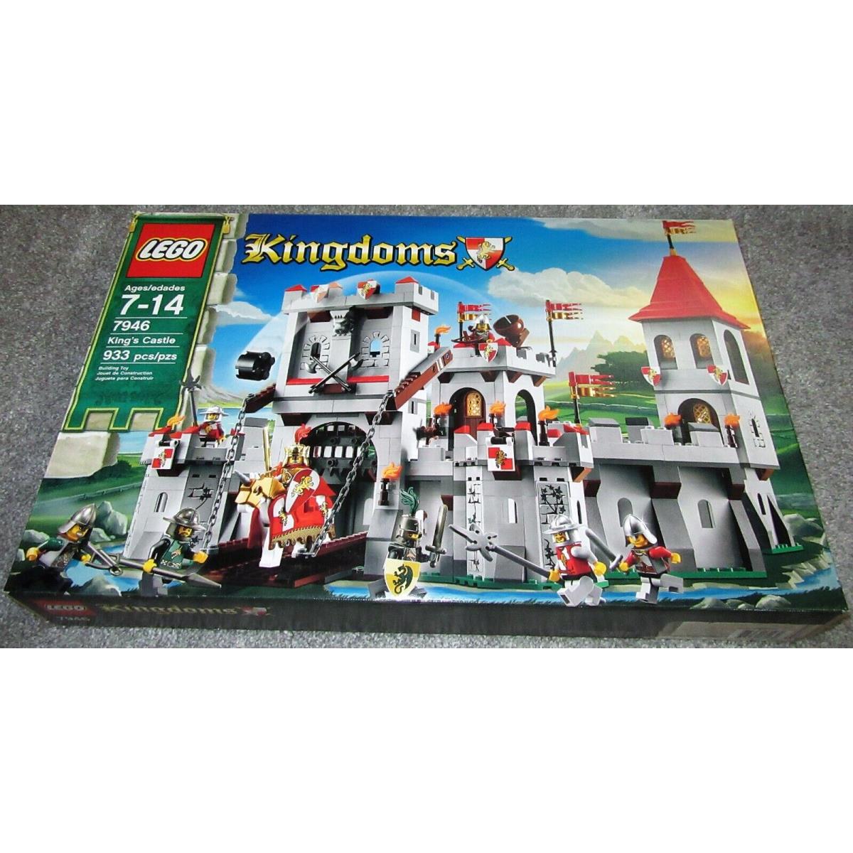 Lego 7946 Kingdoms King`s Castle Retired Nisb Lion King Knight Medieval