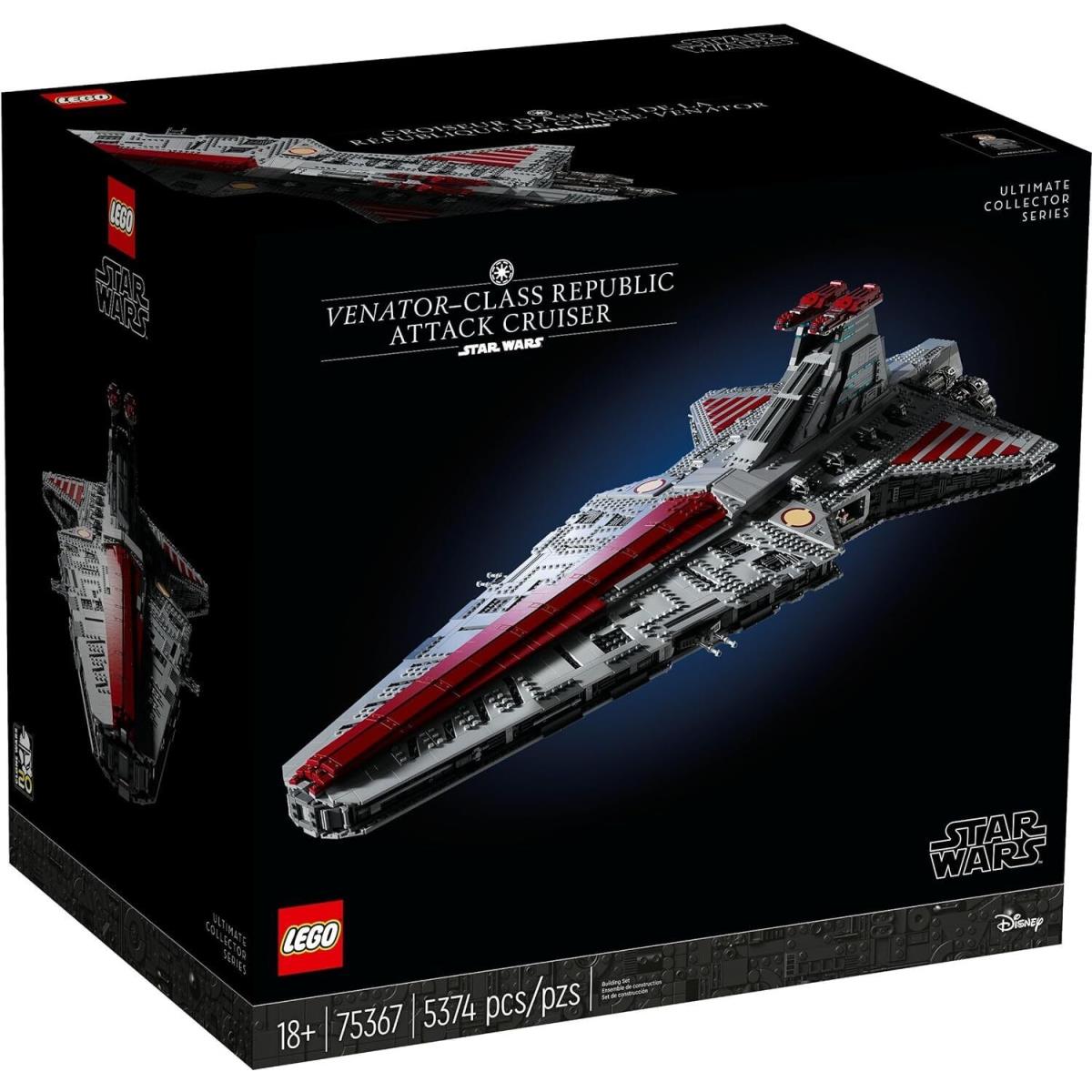 Lego 75367 Star Wars Venator-class Republic Attack Cruiser Building Set