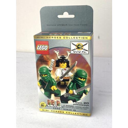 Lego 3346 Mini Heroes Collection Ninja 3 Green Ninja x2 Samurai Lord