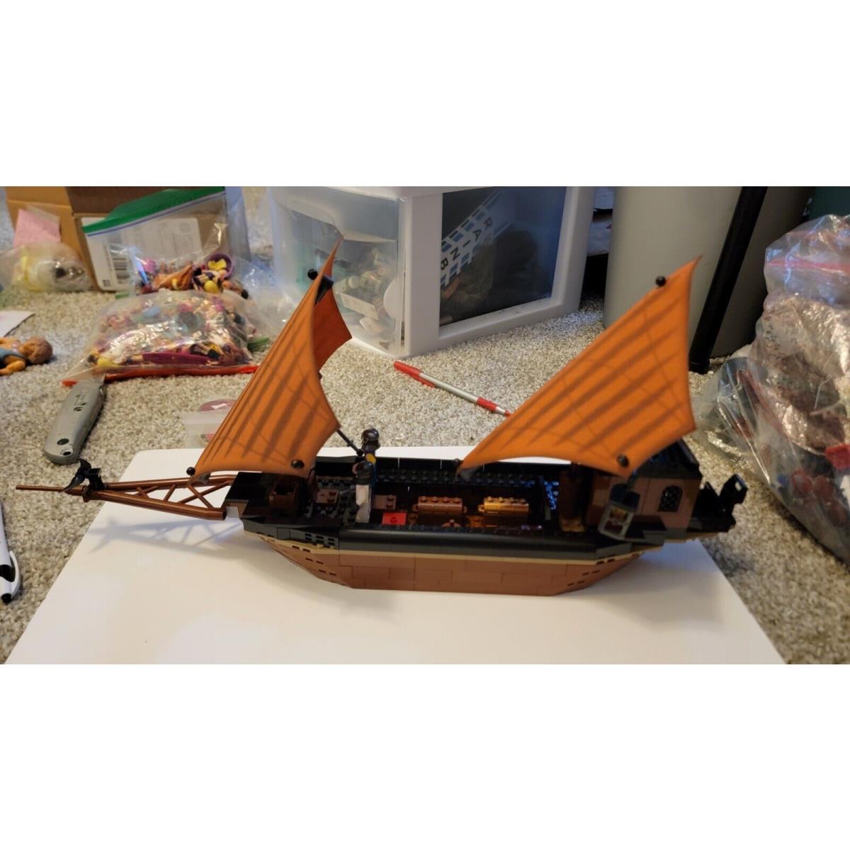 Lego Star Wars: Jabba`s Sail Barge 6210 Made Into Custom Ninjango Boat Minifig