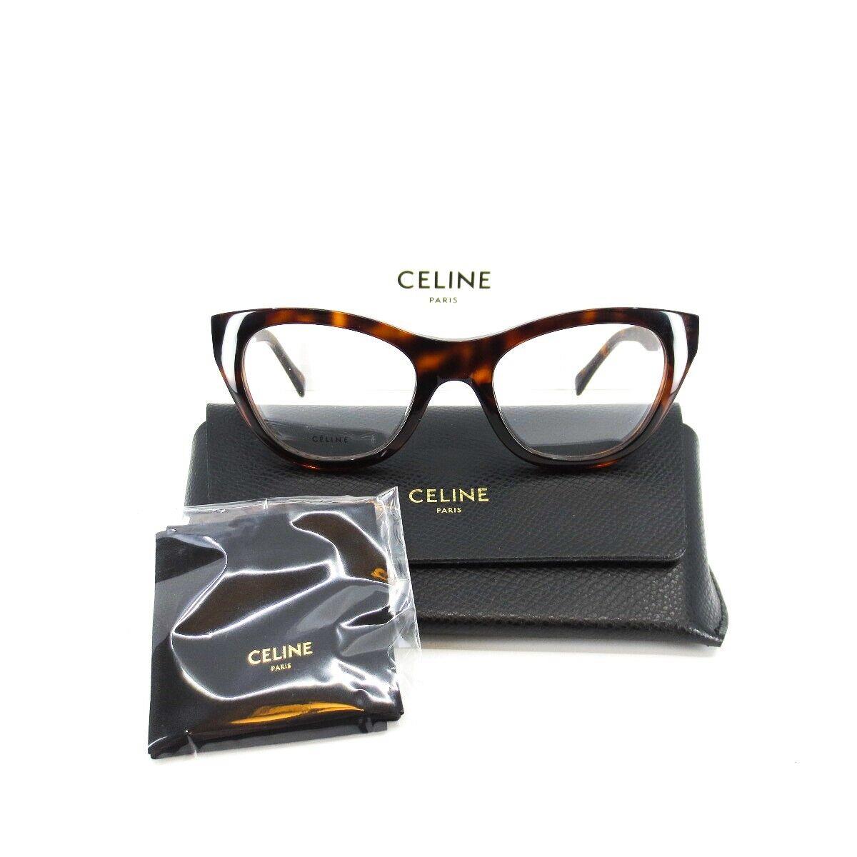 Celine Eyeglasses CL50005I 054 Brown Havana Womens Frames with Case
