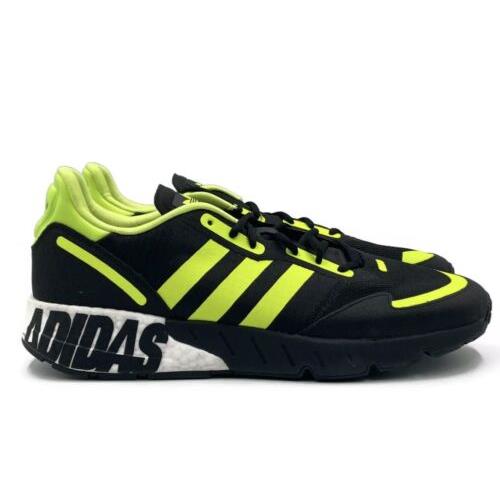 Adidas ZX 1K Boost Men Casual Running Shoe Black Green Athletic Trainer Sneaker