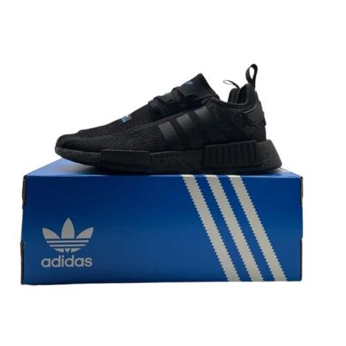 Adidas Nmd R1 Mens Casual Running Shoe Black Blue Athletic Sneaker Gym Trainer