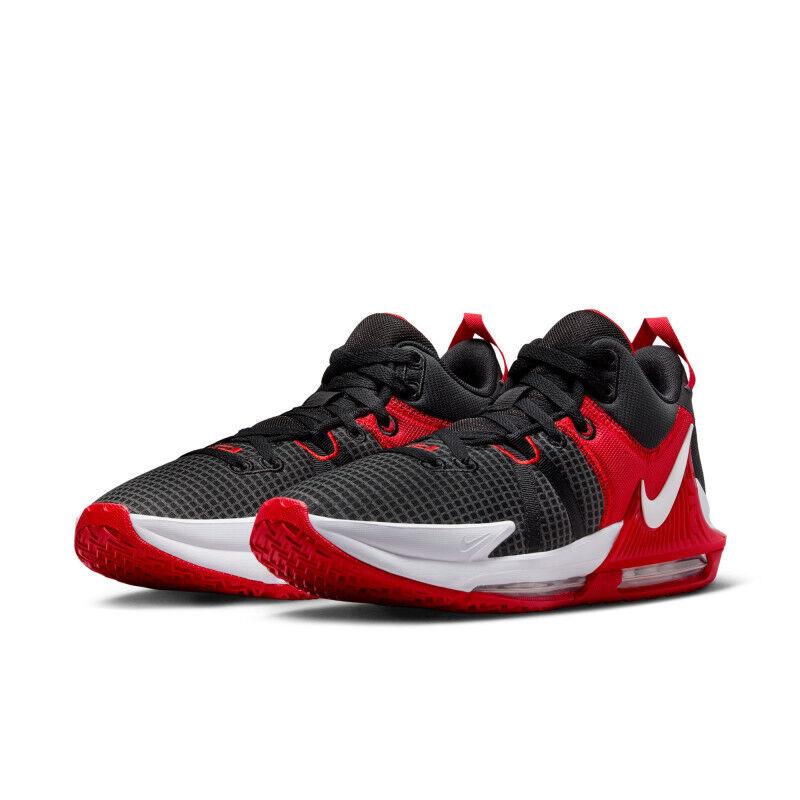 Nike Lebron Witness Vii DM1123-005 Men`s Black/red/white Basketball Shoes NR4403 - Black/Red/White