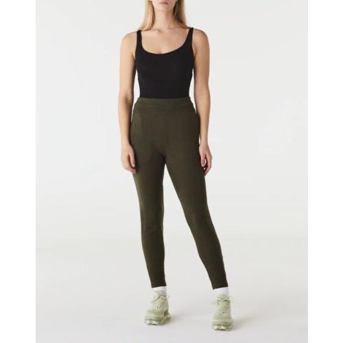 Nike Every Stitch Considered Olive Green Women`s Leggings Made In Italy