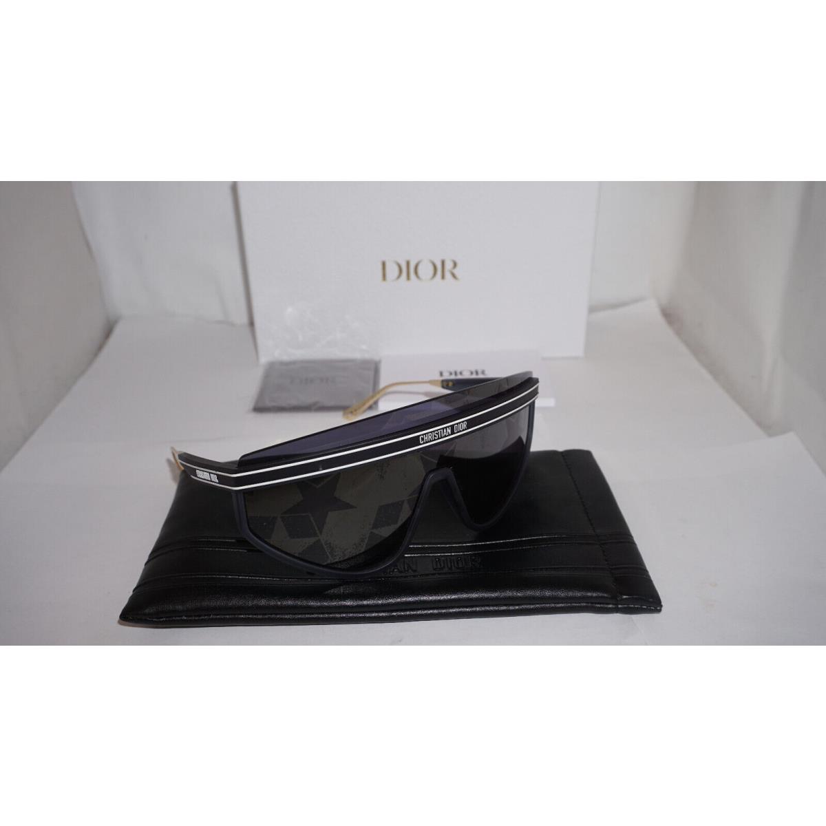 Christian Dior Sunglasses Shield White Striped Black Grey Diorclub M2U