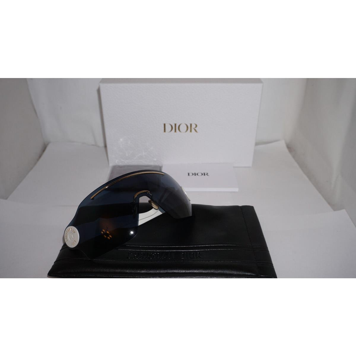 Christian Dior Sunglasses Shield White Gold Blue Diorpacific M1U 142 0 115