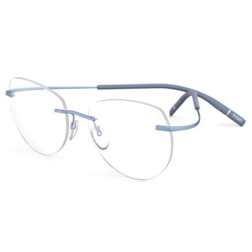 Silhouette Eyeglasses Tma The Icon 49-19-145 Arctic Blue 5541/IW-4640