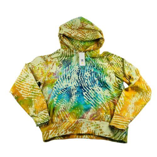 Pharrell Williams X Adidas Multicolor Print Cotton Hooded Sweatshirt Medium