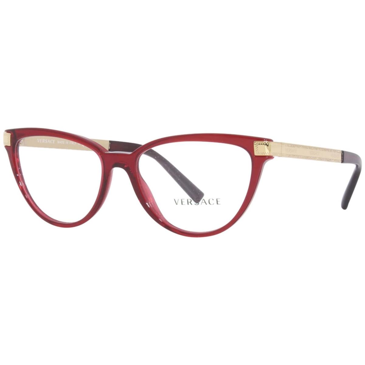 Versace Eyeglasses VE3271 388 54mm Transparent Red / Demo Lens