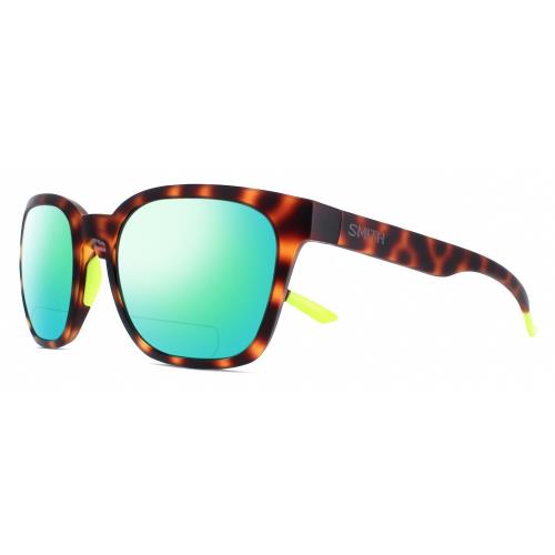 Smith Optics Founder-A84 Unisex Polarize Bifocal Sunglasses Tortoise Havana 55mm Green Mirror