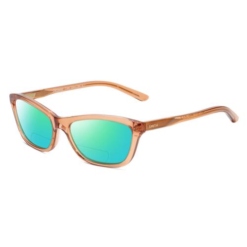 Smith Optics Getaway-imm Cat Eye Polarized Bifocal Sunglasses Crystal Brown 56mm Green Mirror