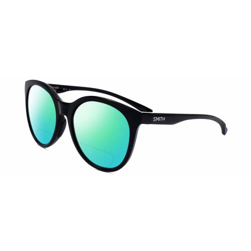 Smith Optics Bayside-807 Women Polarized Bifocal Sunglasses Black 54mm 41 Option Green Mirror