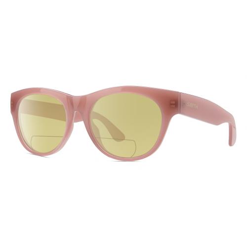 Smith Optics Sophisticate Women Polarized Bifocal Sunglasses Purple Crystal 54mm Yellow