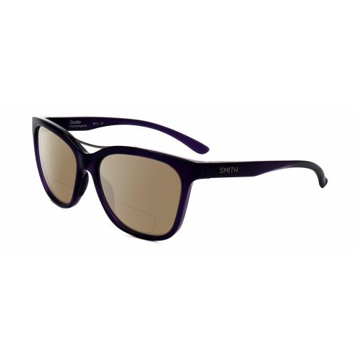 Smith Optics Cavalier Cateye Polarized Bifocal Sunglasses in Purple Crystal 55mm Brown