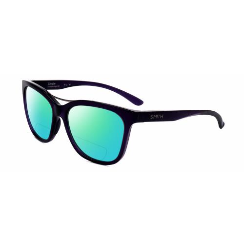 Smith Optics Cavalier Cateye Polarized Bifocal Sunglasses in Purple Crystal 55mm Green Mirror