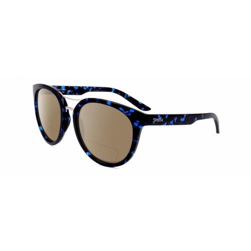 Smith Optics Bridgetown Women`s Polarized Bifocal Sunglasses Blue Tortoise 54 mm Brown