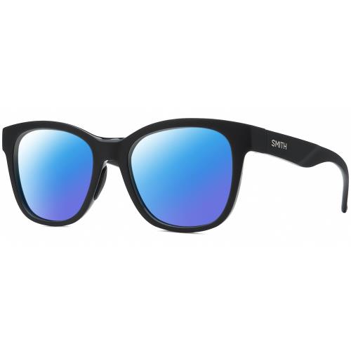 Smith Optics Caper-807 Unisex Designer Polarized Sunglasses Black 53mm 4 Options Blue Mirror Polar