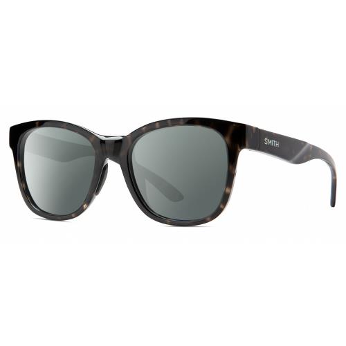 Smith Optics Caper-WR7 Unisex Polarized Sunglasses in Black Tortoise Havana 53mm Smoke Grey Polar