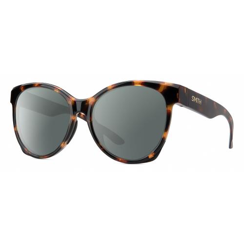 Smith Optics Fairground-086 Womens Polarized Sunglass Tortoise Havana Amber 55mm Smoke Grey Polar