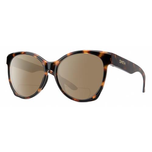 Smith Optics Fairground Womens Polarized Bifocal Sunglasses Tortoise Havana 55mm Brown